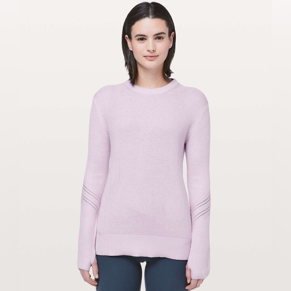 Lululemon Time to Restore Sheer Lilac Sz 4